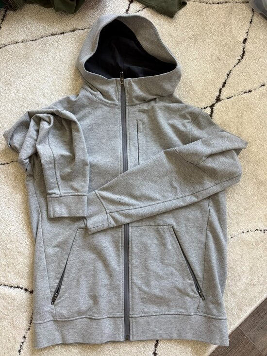 lululemon athletica Other - Lululemon Men’s Full Zip Hoodie Gray Size Large Performance Jacket